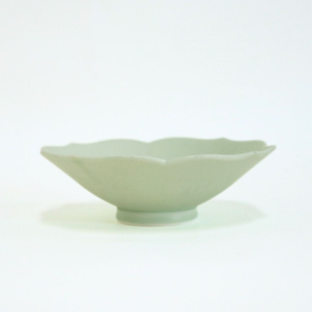 蓮花 鉢 マットグリーン