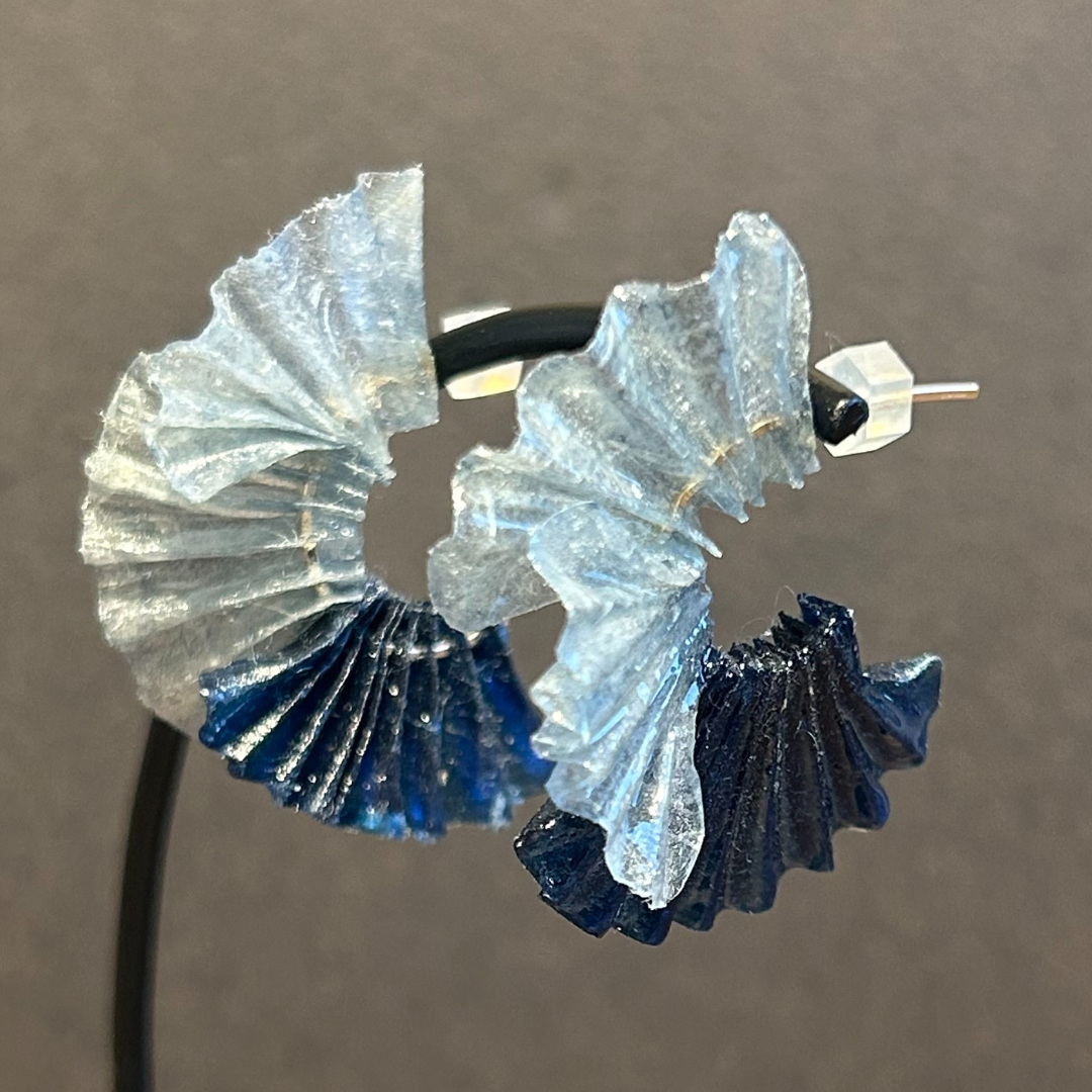 【二俣和紙】舞mini ピアス Blue