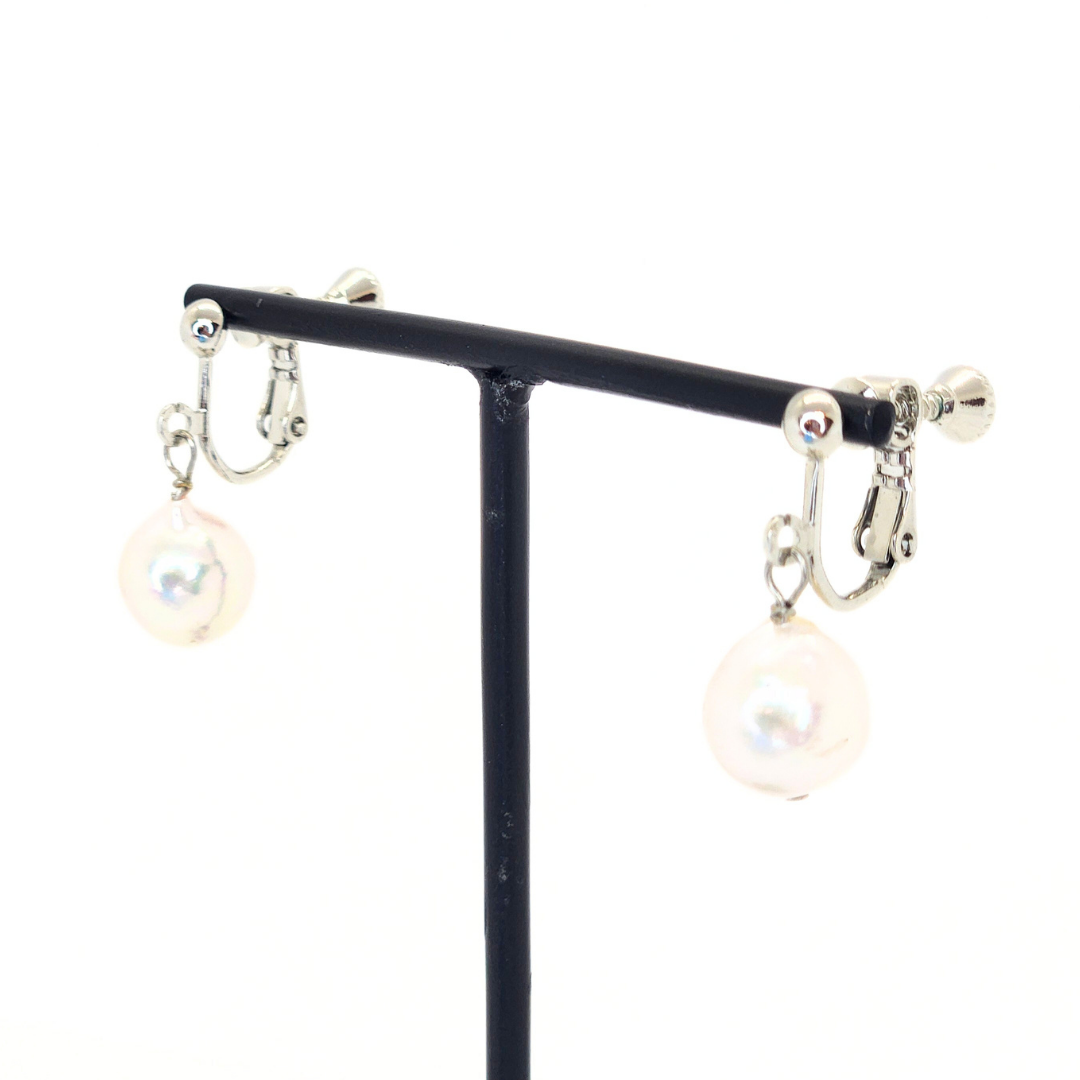 10mmパール シルバーイヤリング