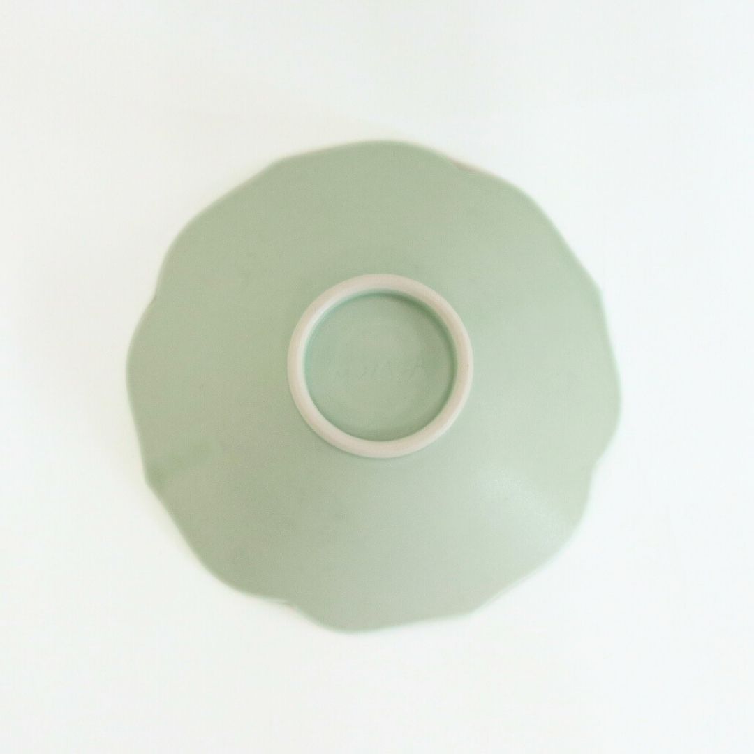 蓮花 鉢 マットグリーン