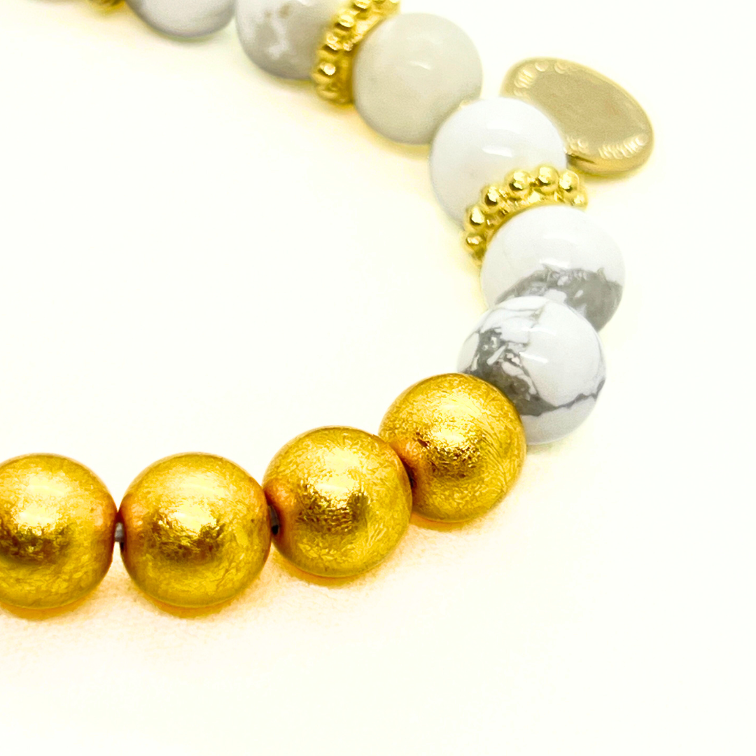 天然石ブレスレット 永遠色×ハウライト