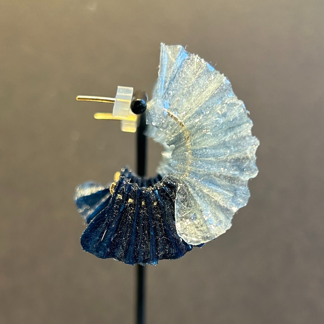 【二俣和紙】舞mini ピアス Blue