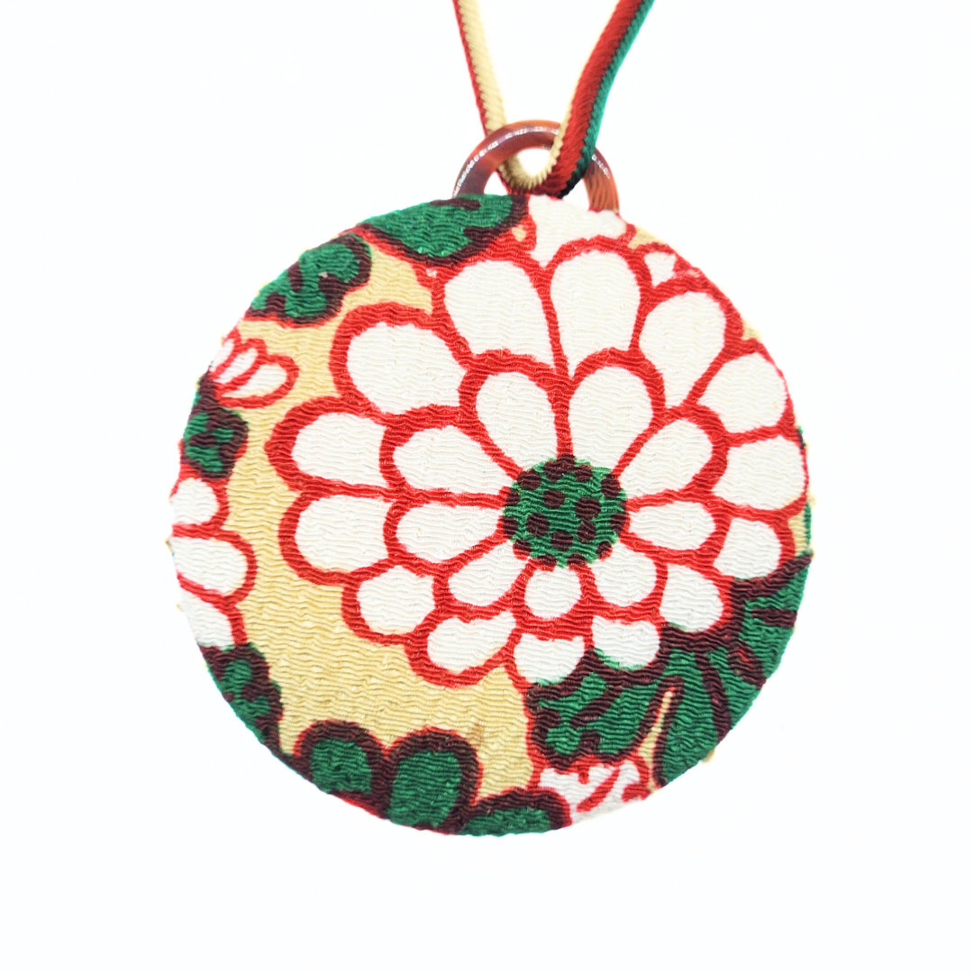 おでかけルーペ 菊×生成り