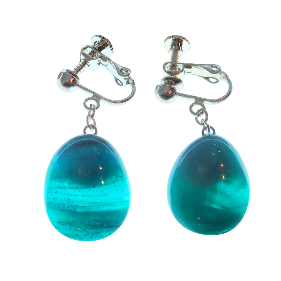 OBAMA blue 漉青イヤリング 5