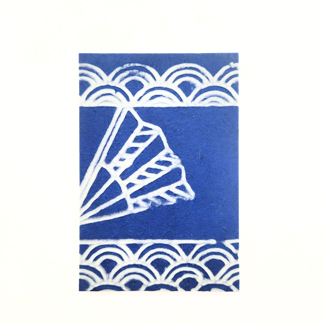 【越前和紙】御朱印帳 扇青