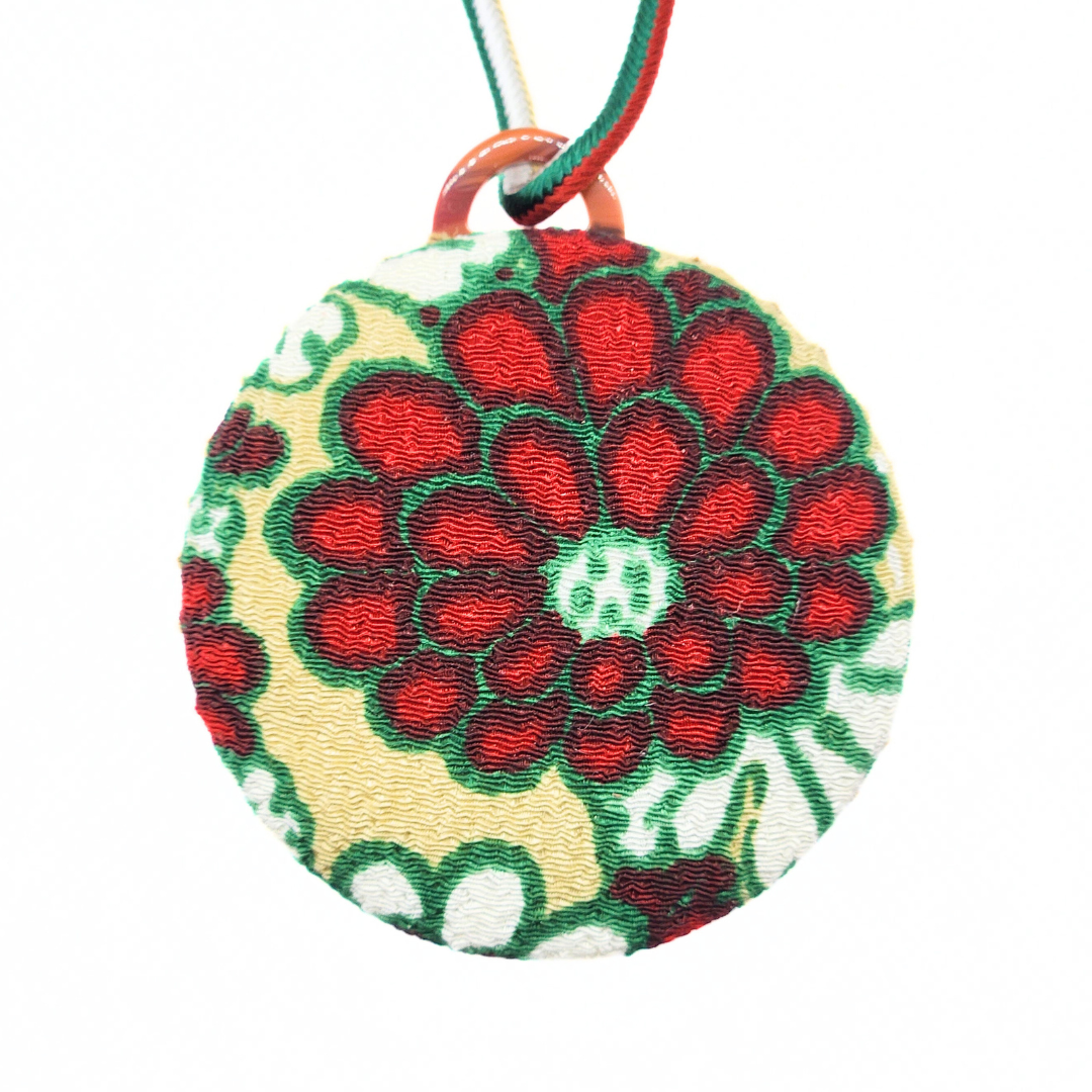 おでかけルーペ 菊×生成り