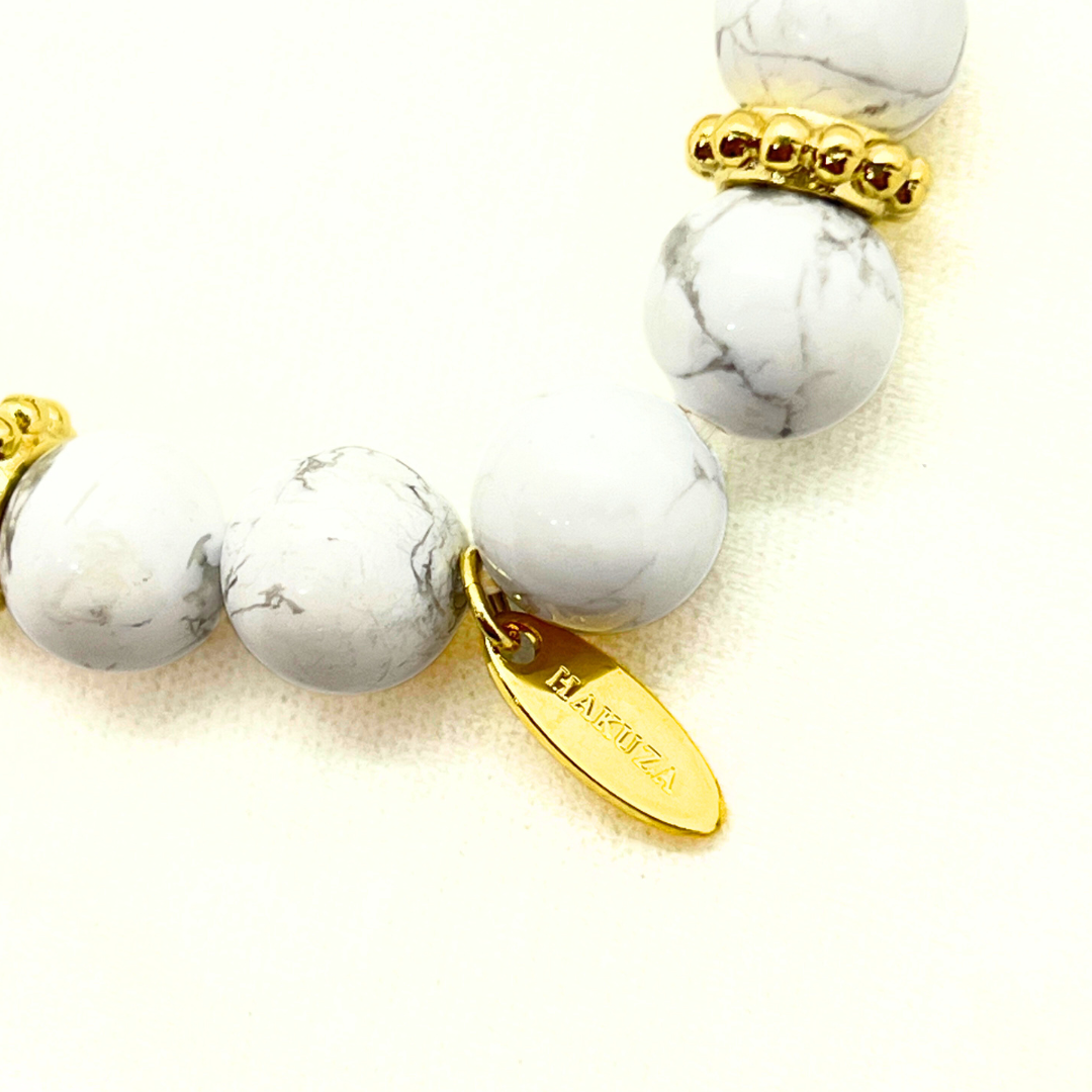 天然石ブレスレット 永遠色×ハウライト