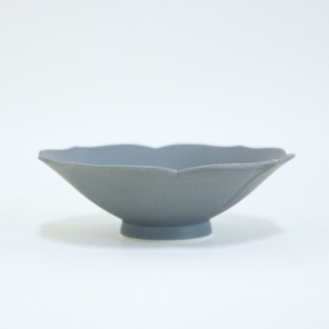 蓮花 鉢 マットブルー
