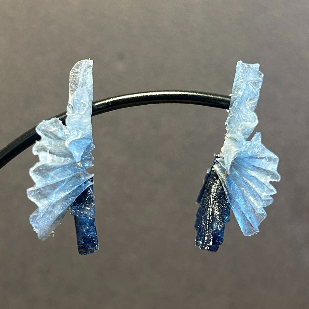 【二俣和紙】舞mini ピアス Blue