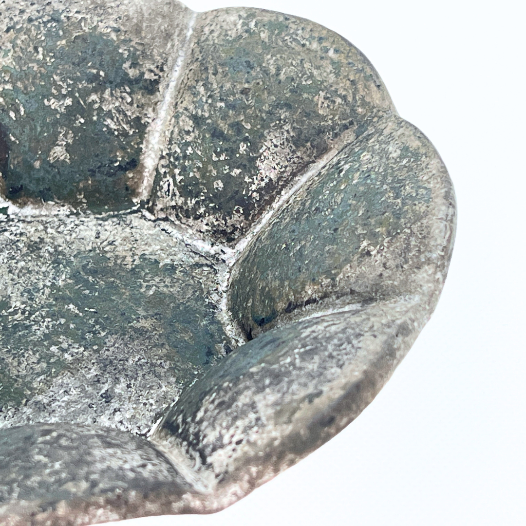 銀彩マグカップ&緑青銀彩輪花皿 セット