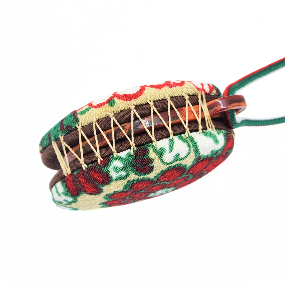 おでかけルーペ 菊×生成り