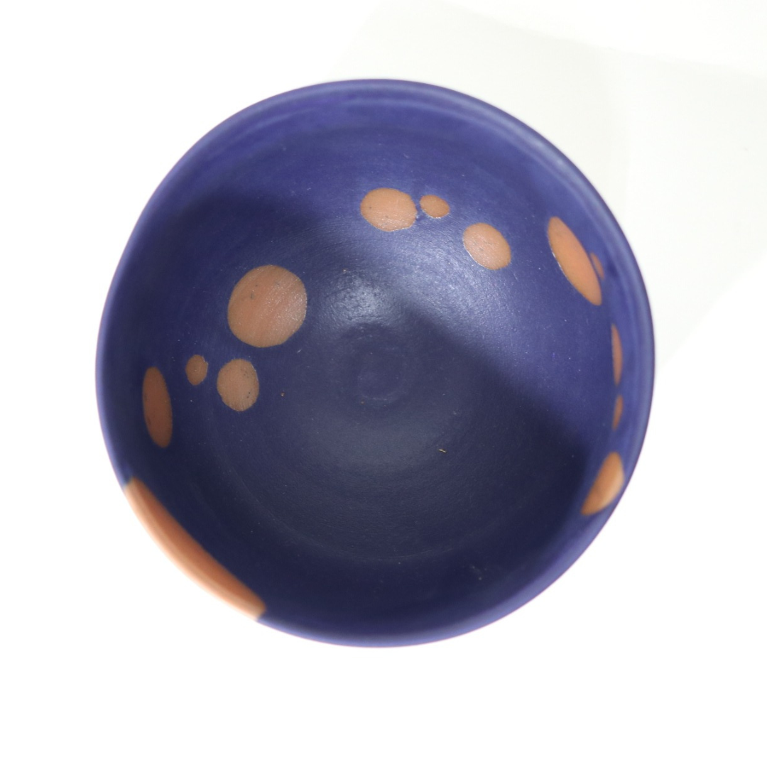 【越前焼】藍マット マイボウル