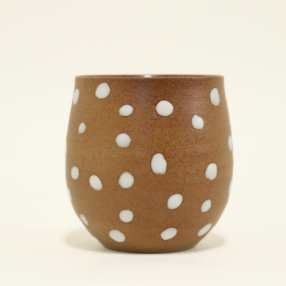 【越前焼】丸みフォルムの湯呑み d