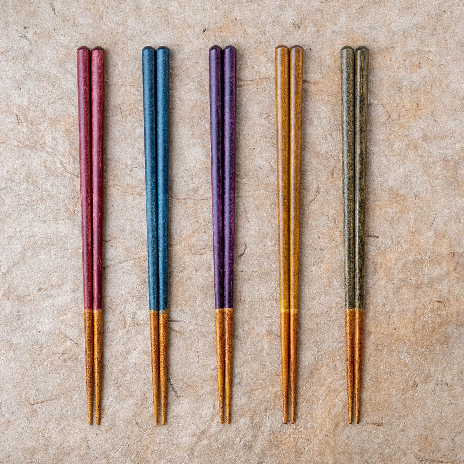 【若狭塗】草木染の箸 黄緑