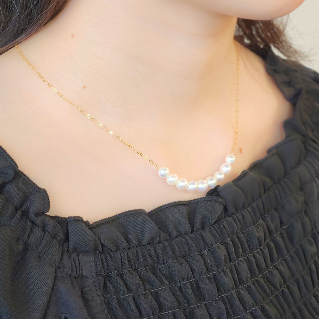 9連パールのネックレス