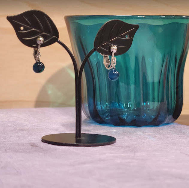 OBAMA blue イヤリング 青