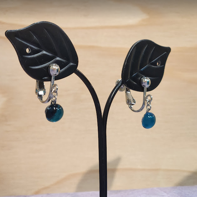 OBAMA blue イヤリング 青