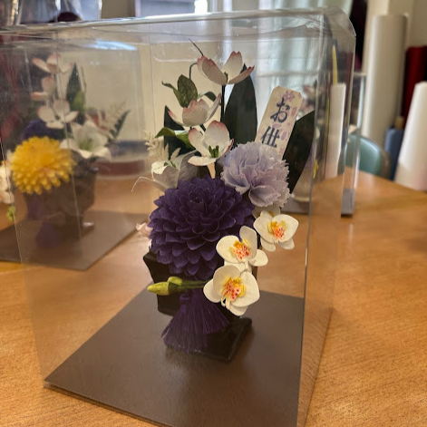 【越前和紙】お仏花 紫ダリア