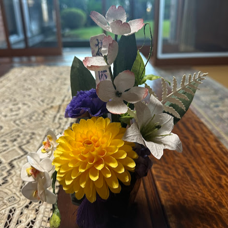 【越前和紙】お仏花 黄ダリア