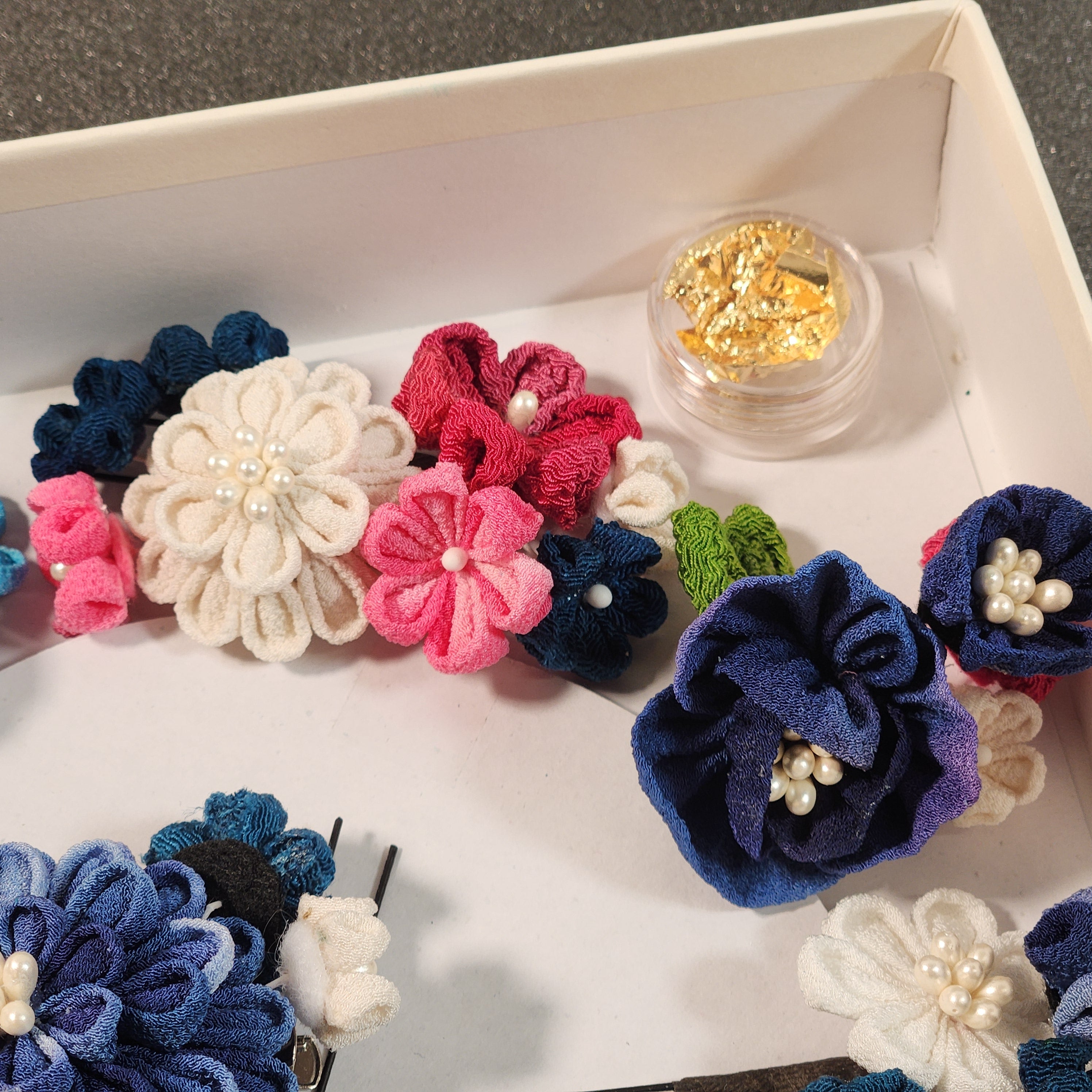 つまみ細工 振袖にあわせたセミオーダー髪飾り