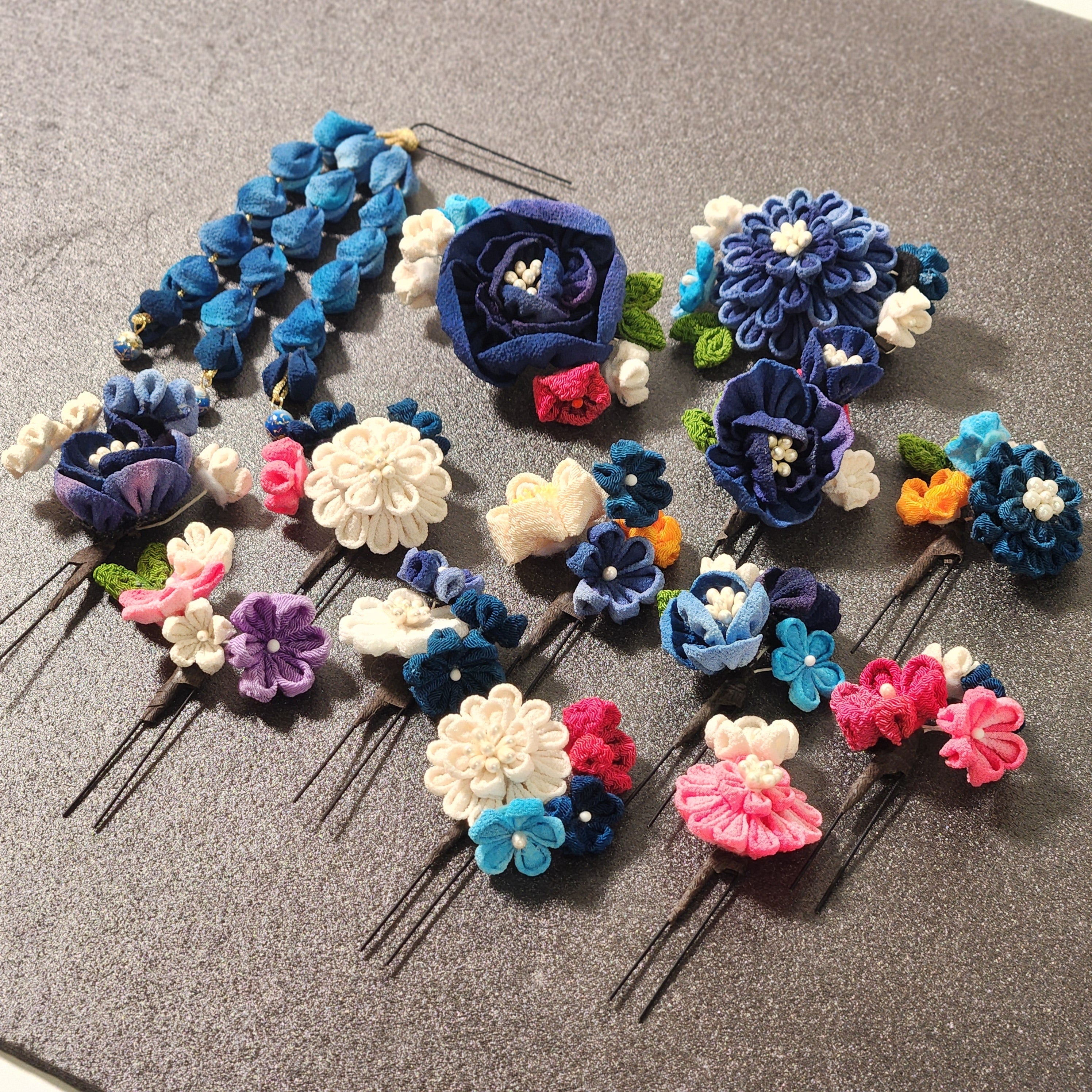 つまみ細工 振袖にあわせたセミオーダー髪飾り