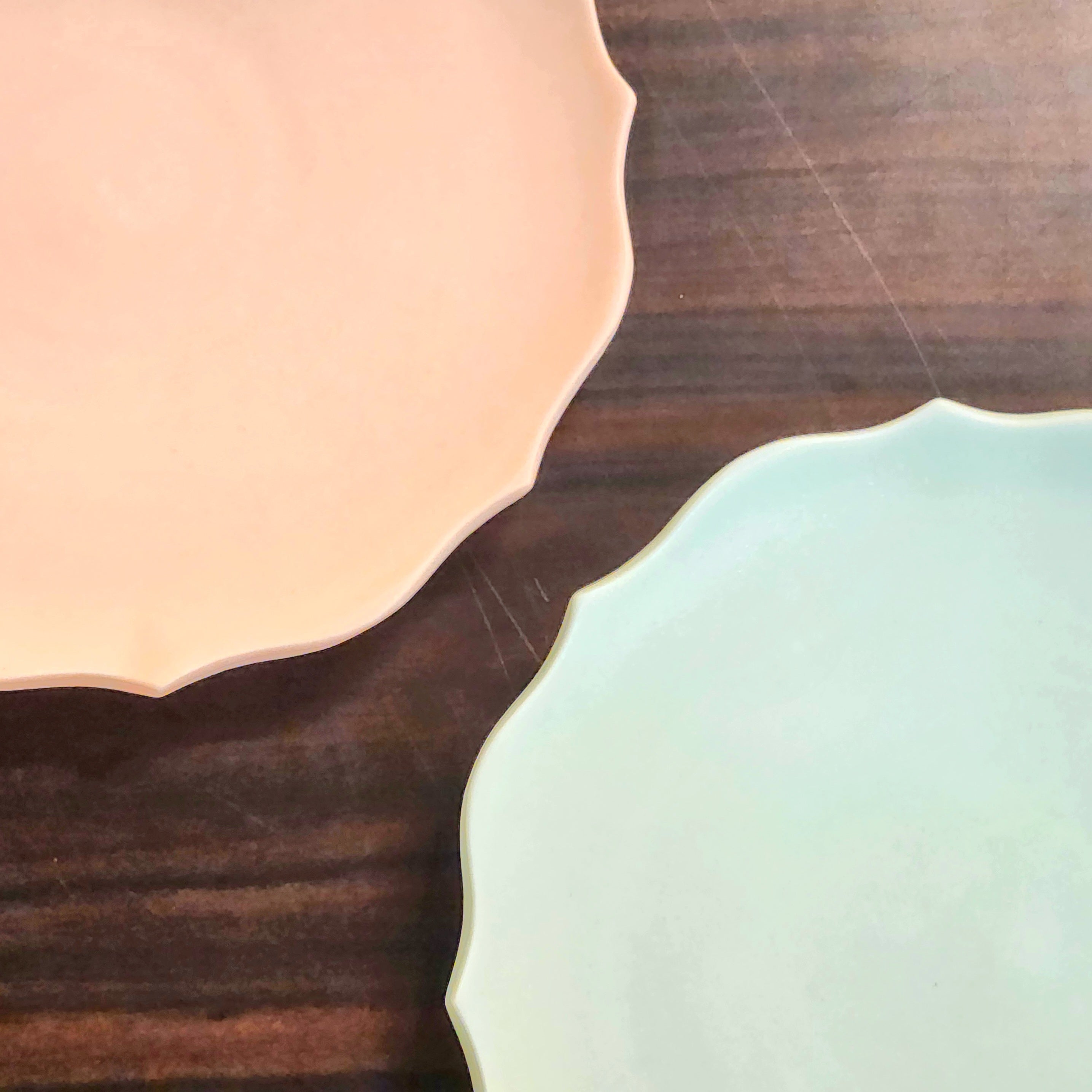 蓮花 5寸皿 マットグリーン