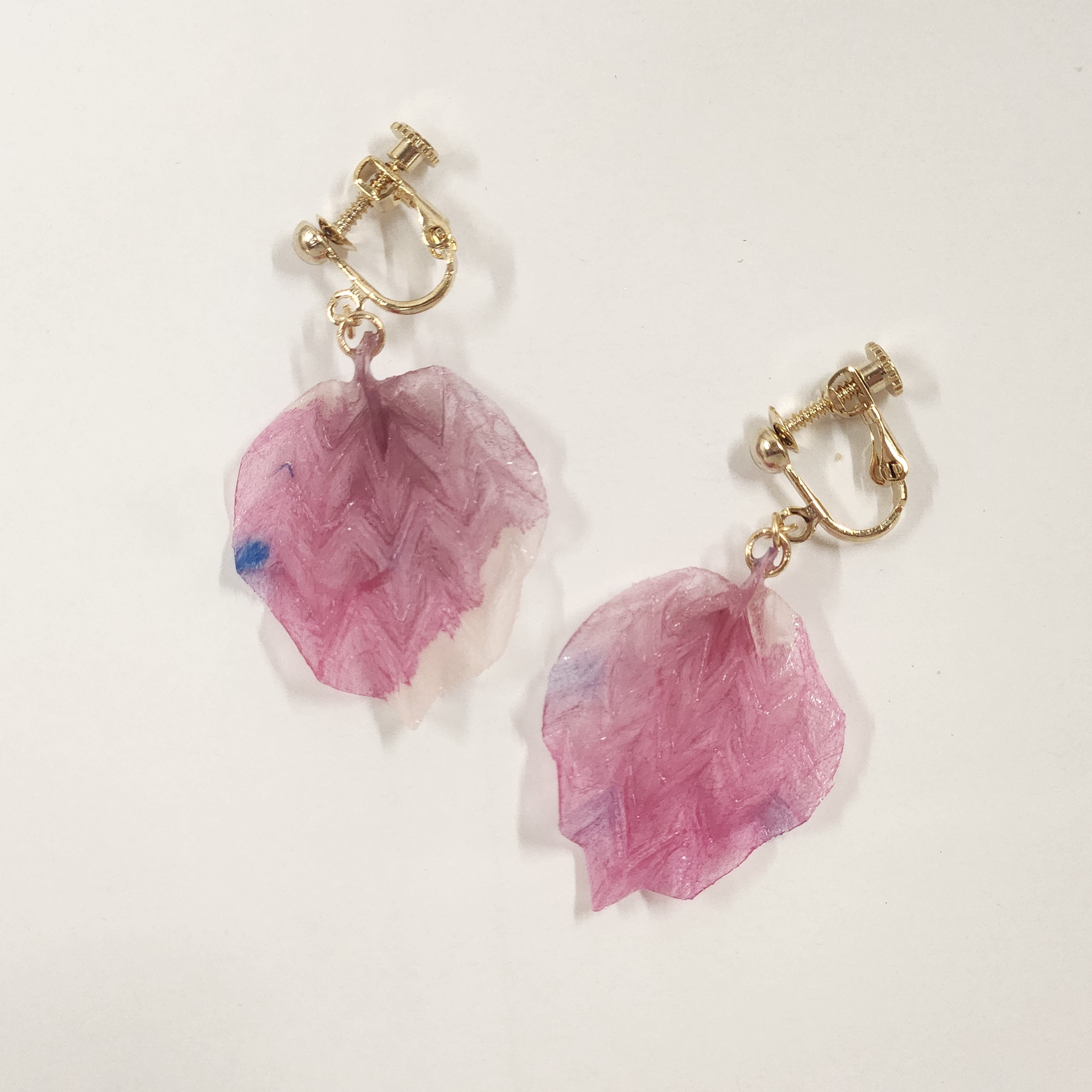 【二俣和紙】morinokomichi イヤリング Pink