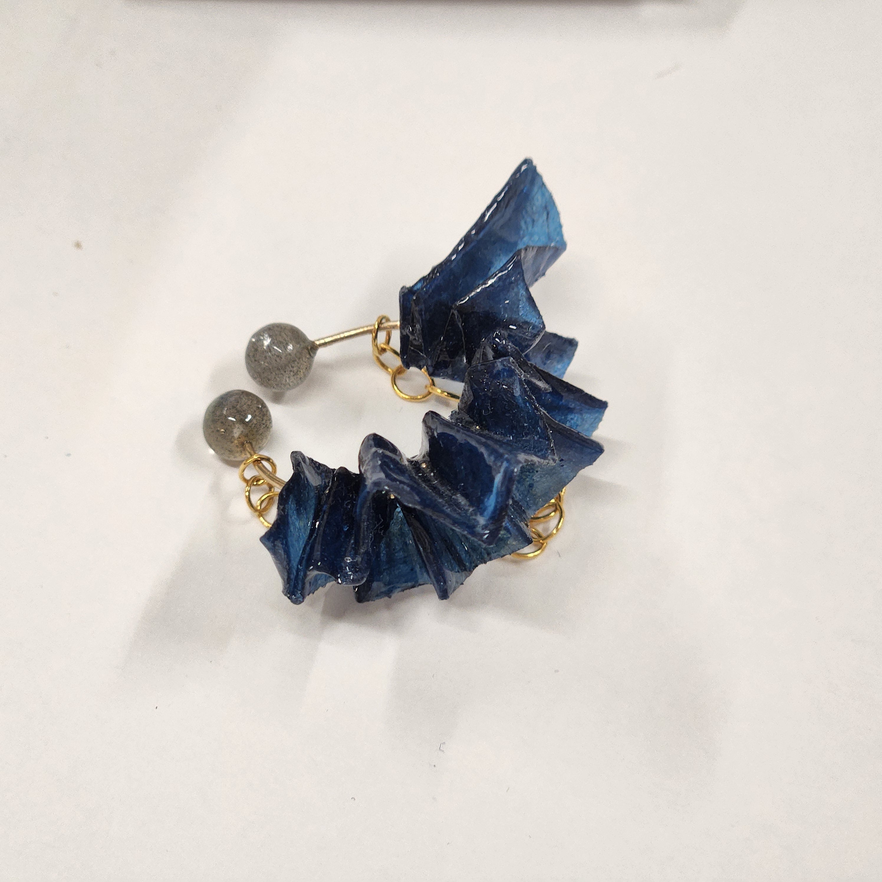 【二俣和紙】Little Bird イヤーカフ Blue