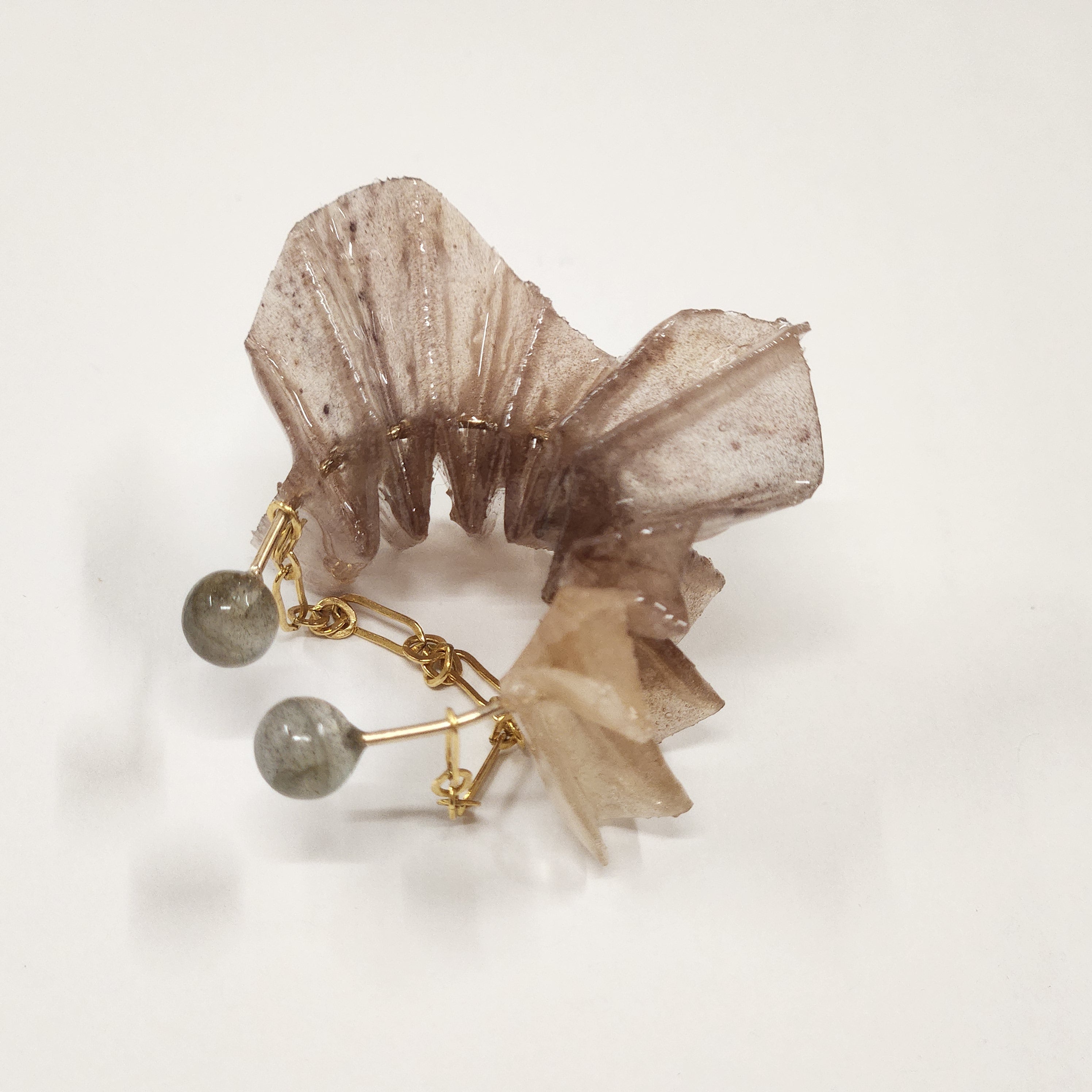 【二俣和紙】Little Bird イヤーカフ Brown