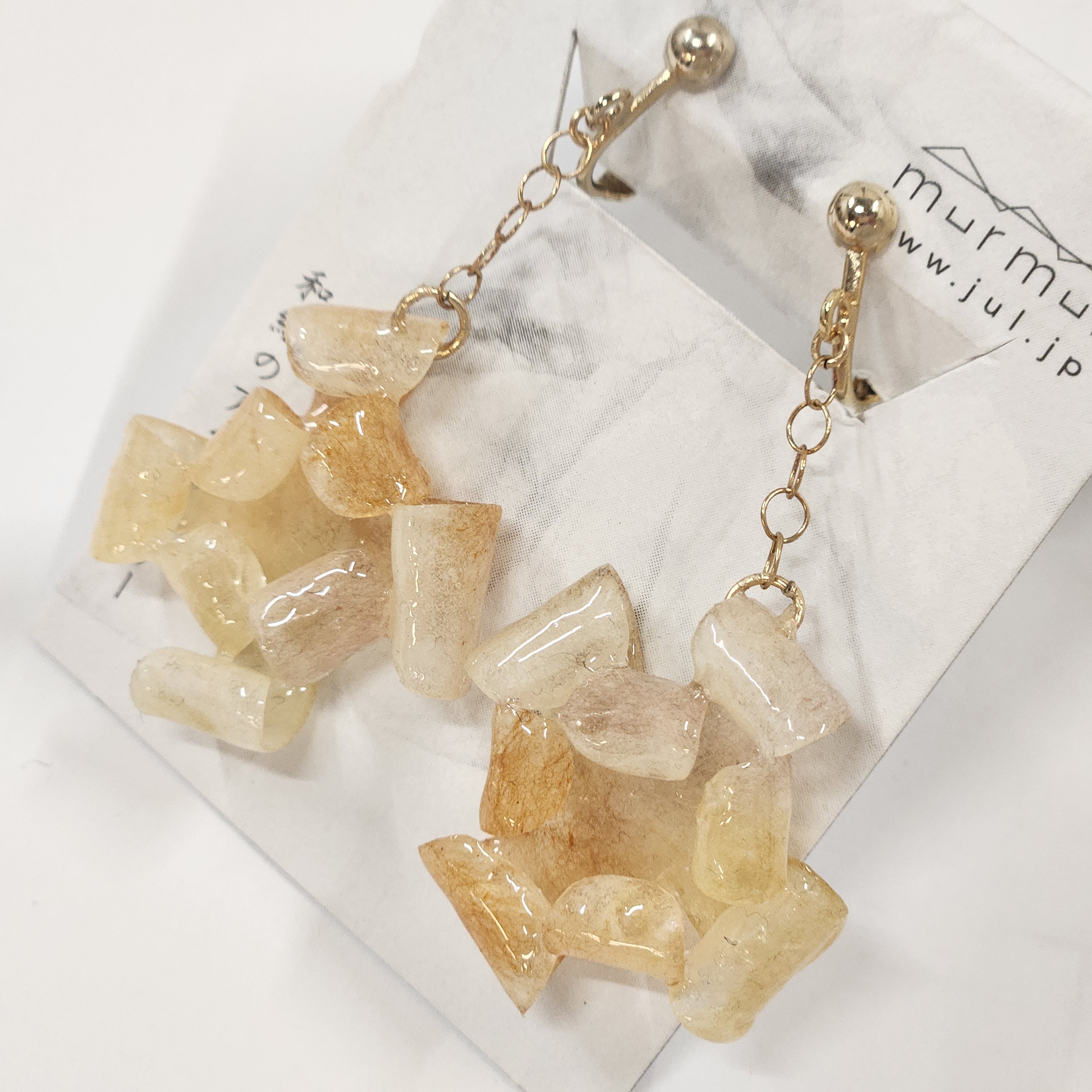 【二俣和紙】Bloom イヤリング Yellow