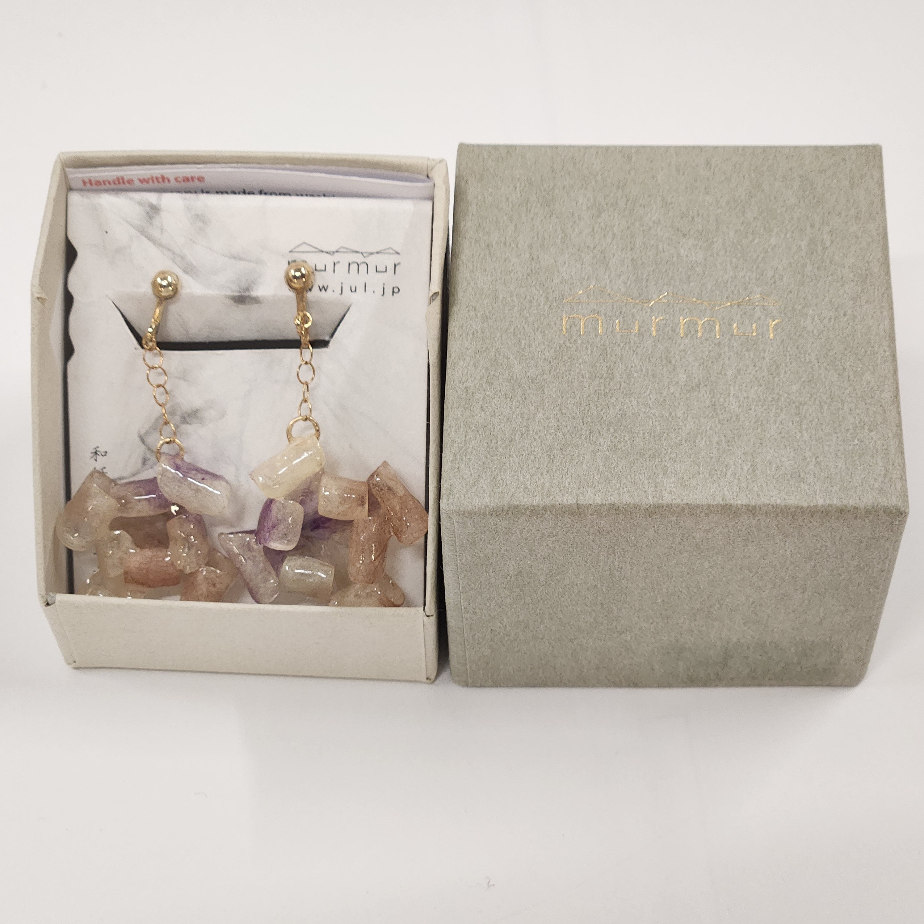 【二俣和紙】Bloom イヤリング Orange