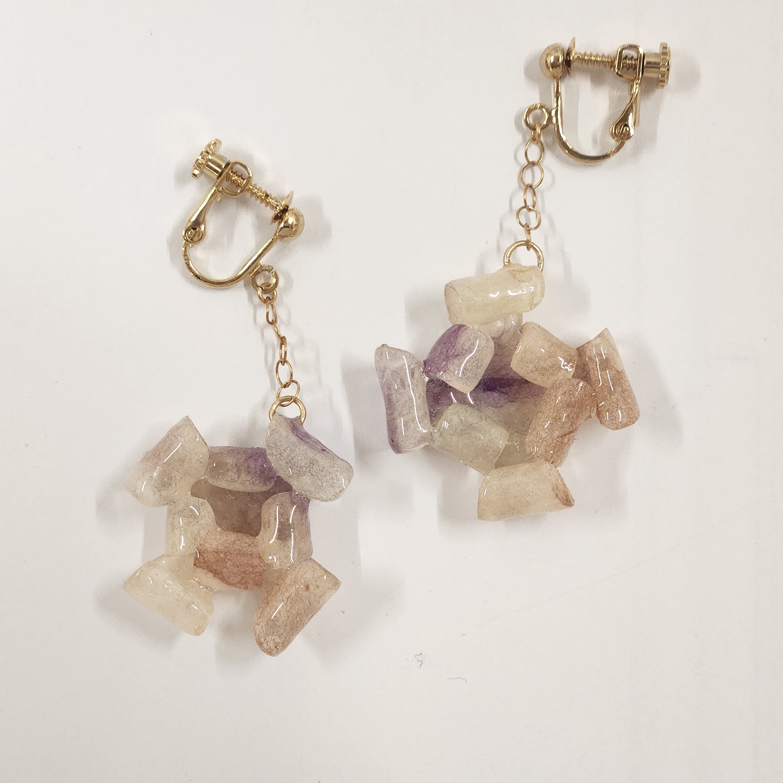 【二俣和紙】Bloom イヤリング Orange