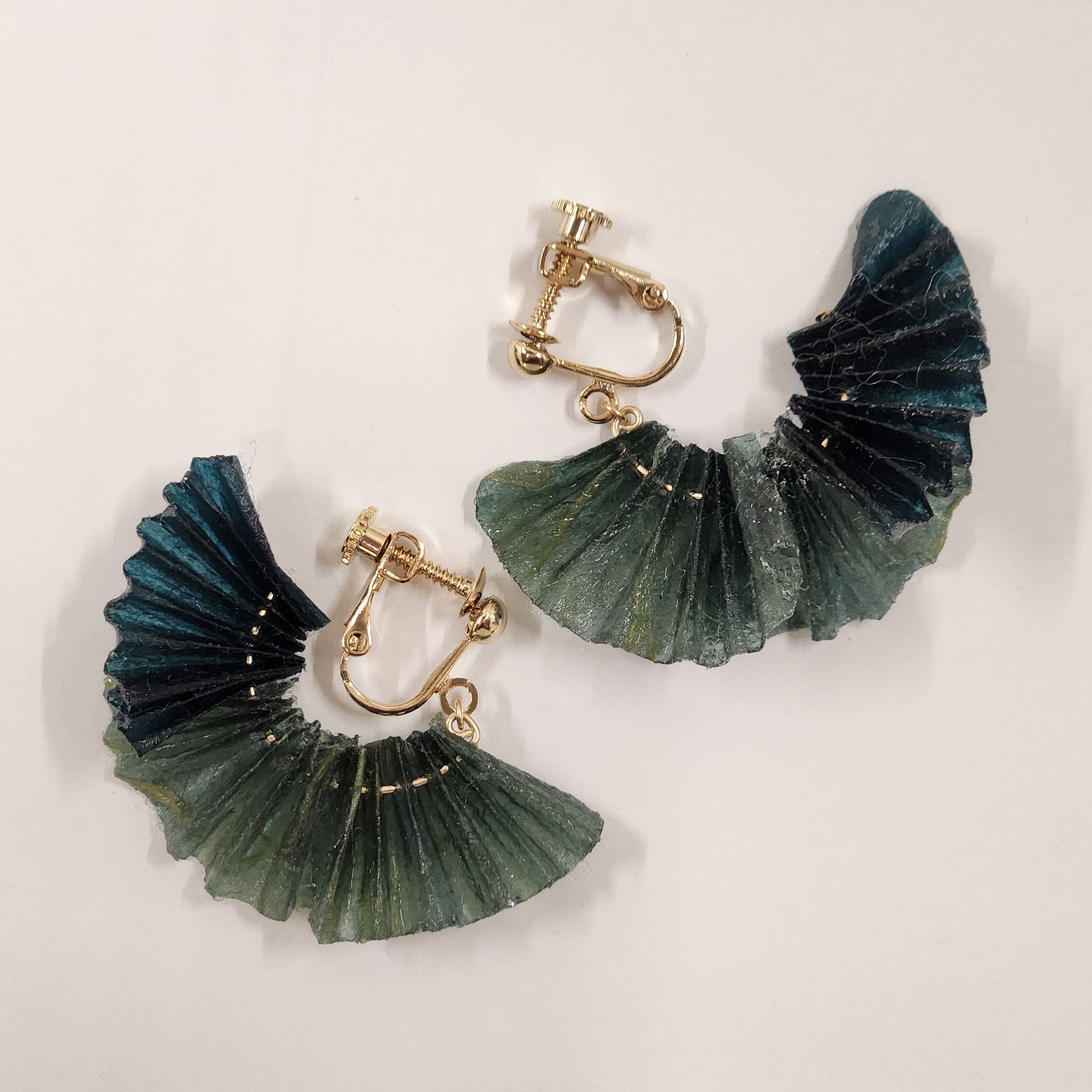 【二俣和紙】舞mini イヤリング Green