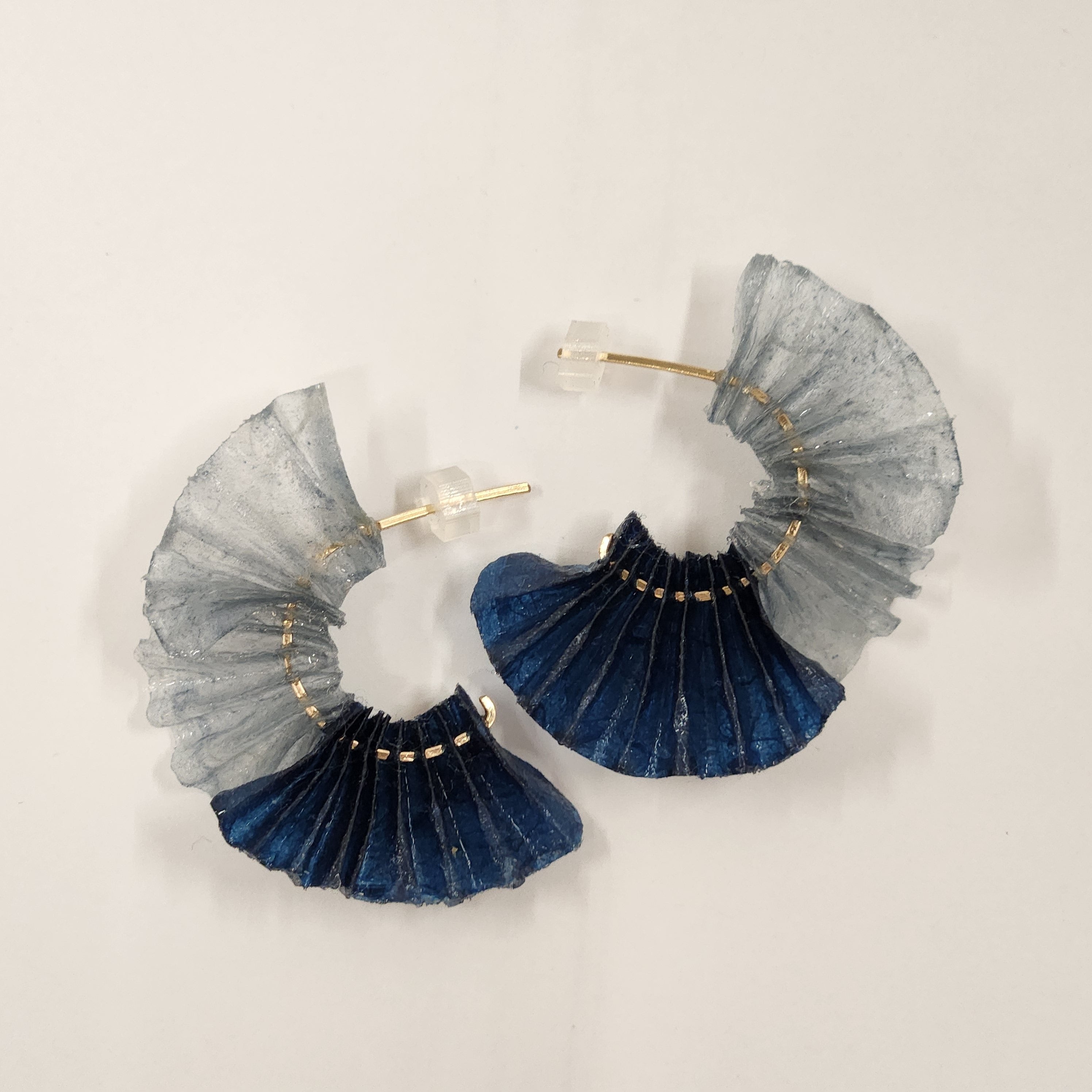 【二俣和紙】舞mini ピアス Blue