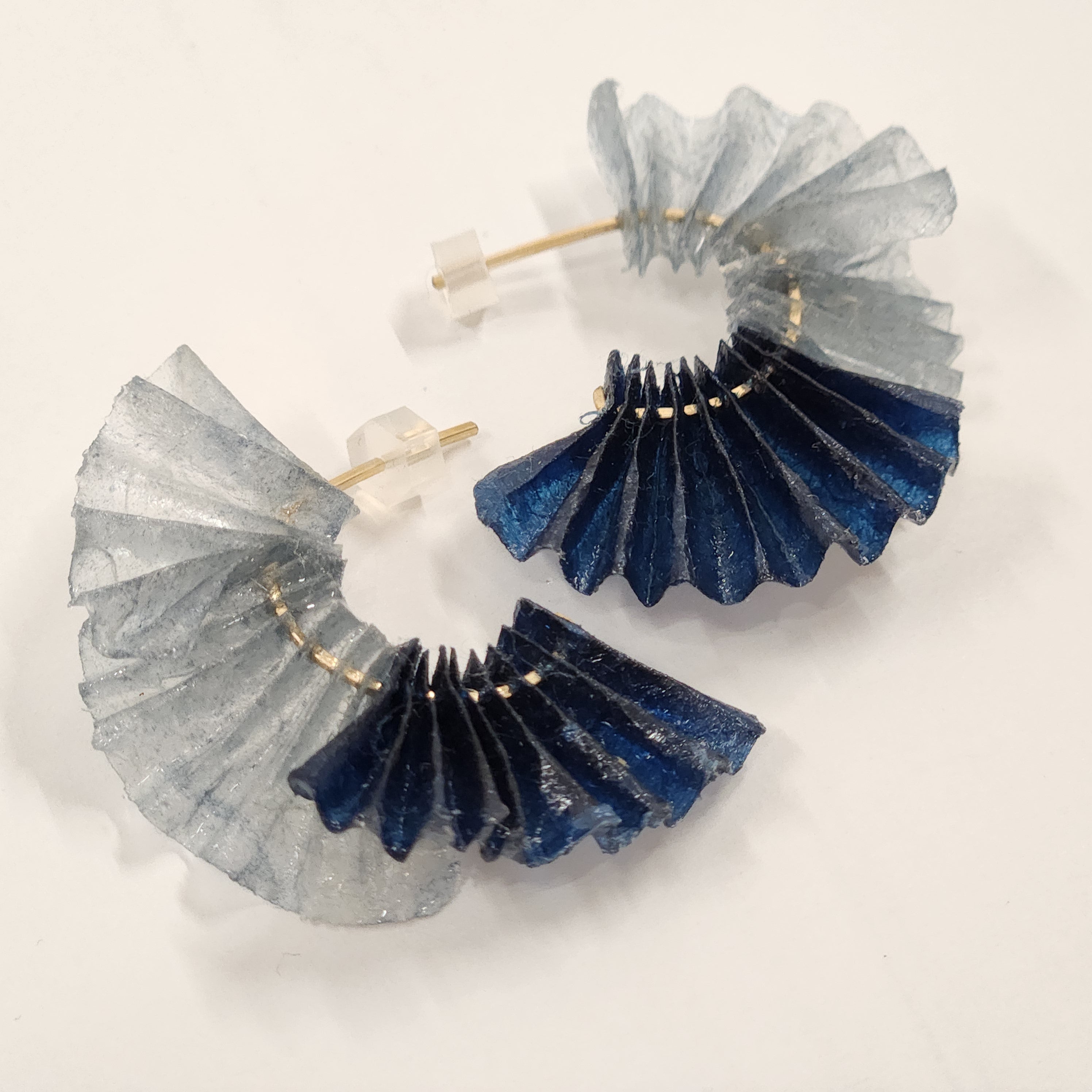 【二俣和紙】舞mini ピアス Blue