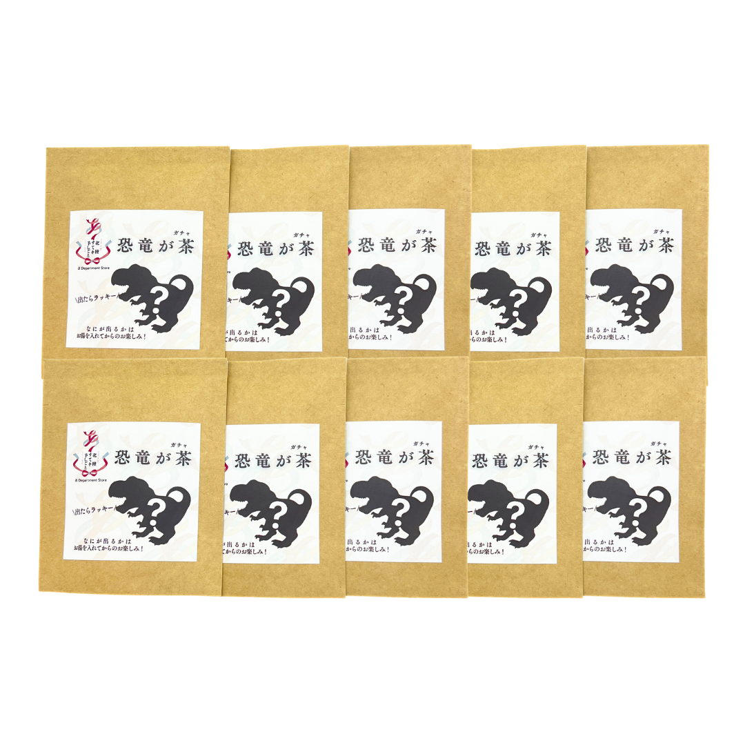 恐竜が茶10個セット
