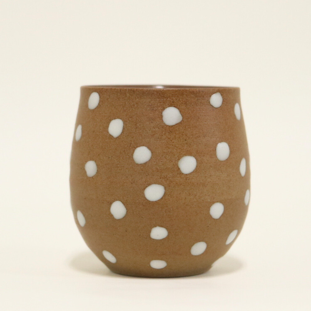 【越前焼】丸みフォルムの湯呑み d