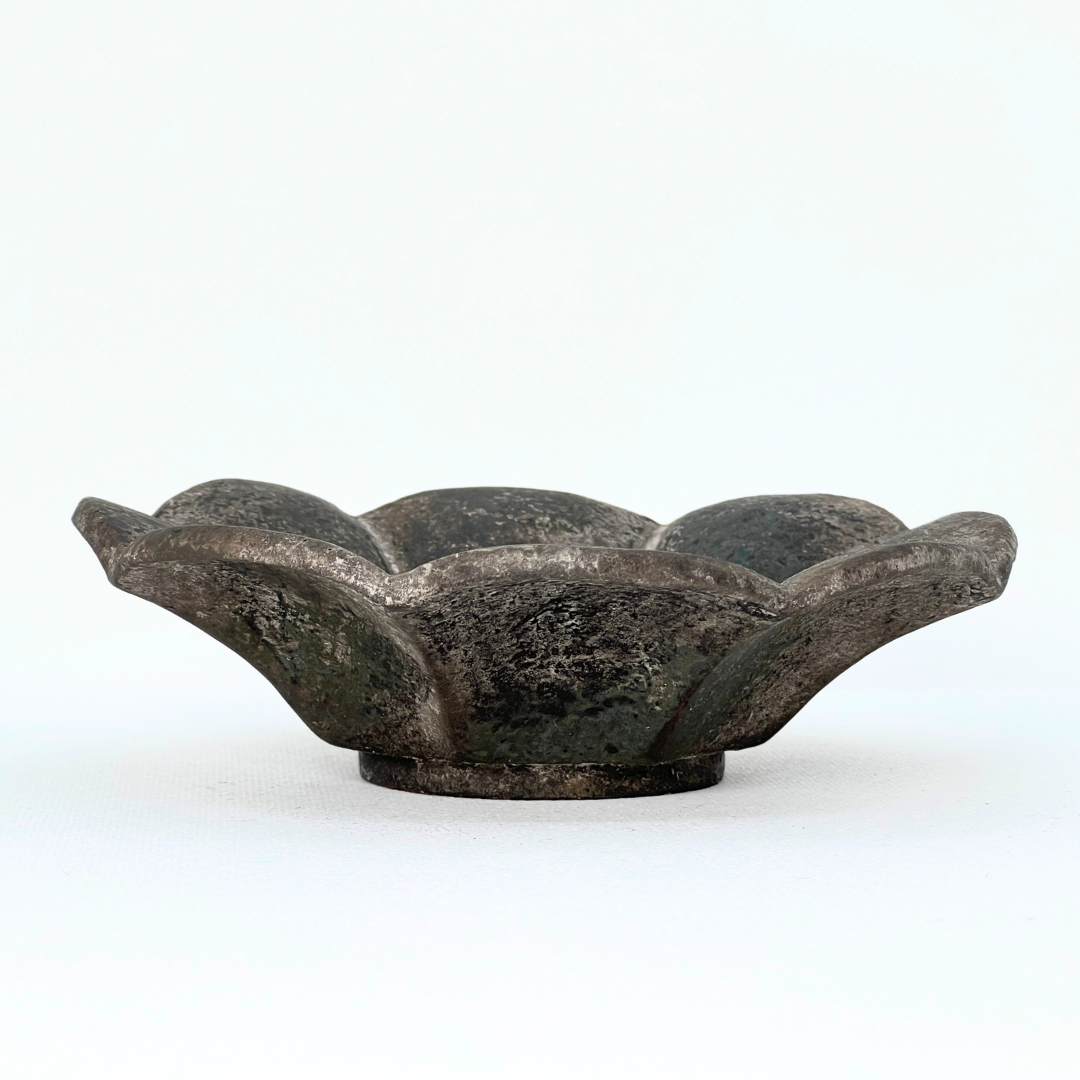 銀彩マグカップ&緑青銀彩輪花皿 セット