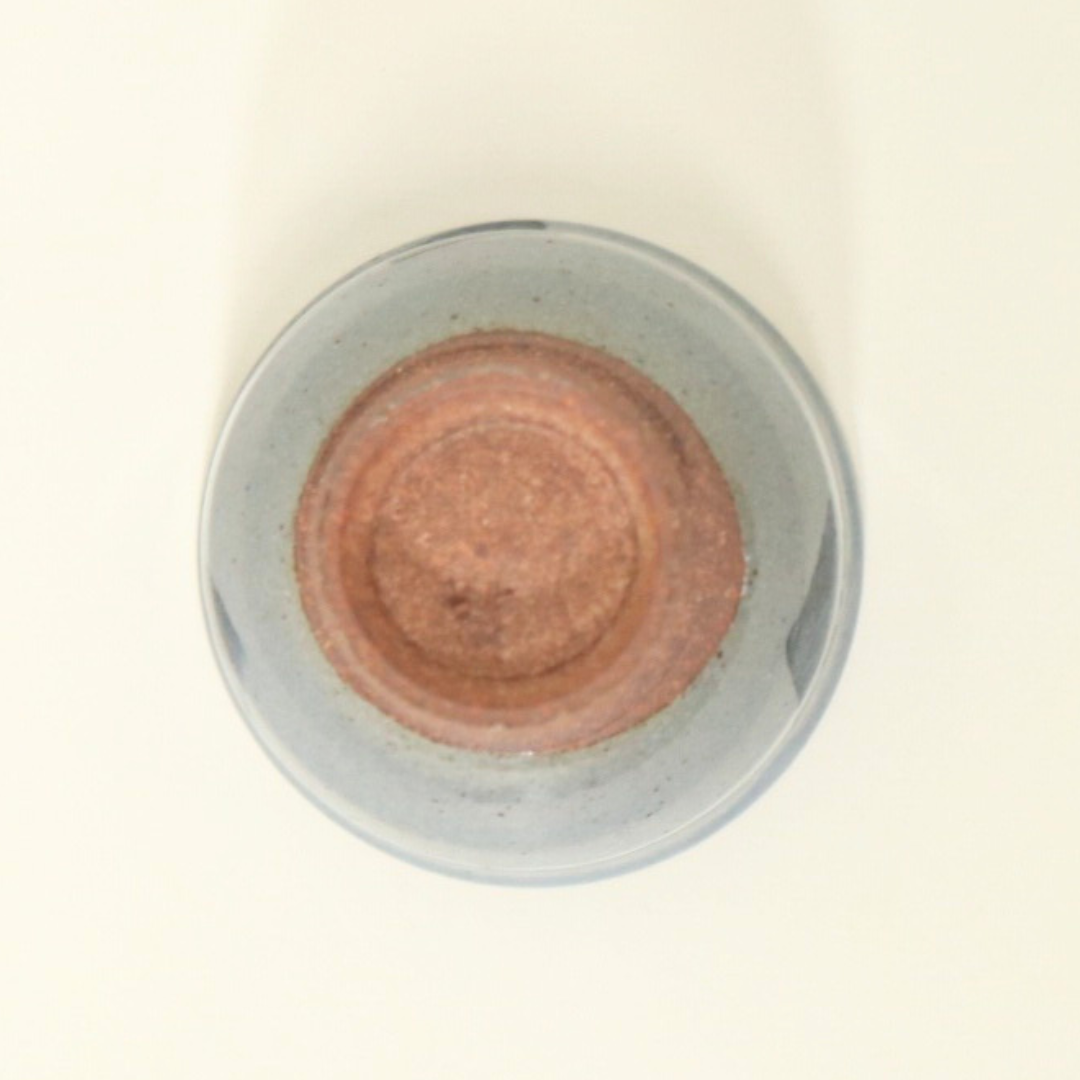 【越前焼】染付方形文 ぐい呑み