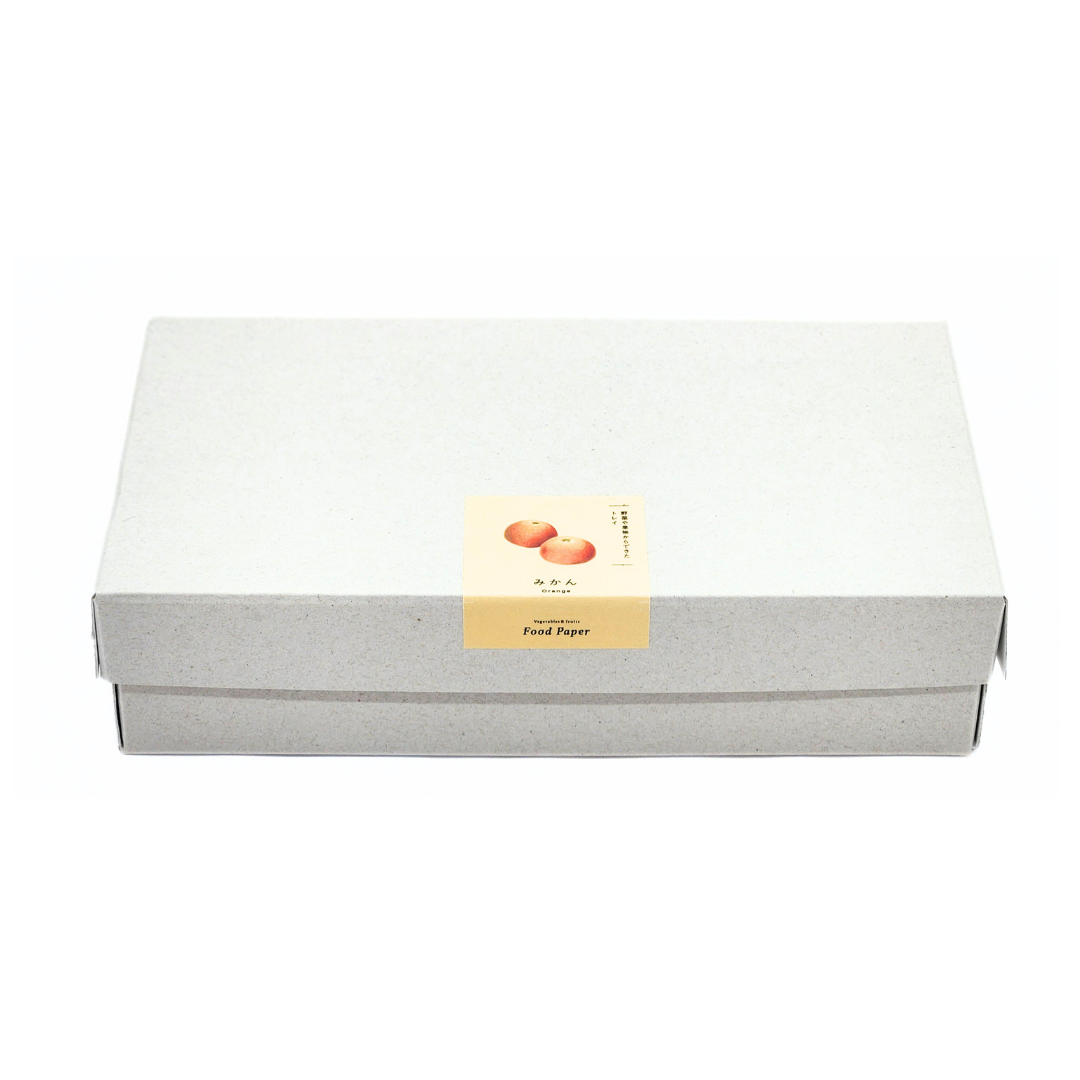Food Paper -野菜や果物からできた楕円トレイ- みかん