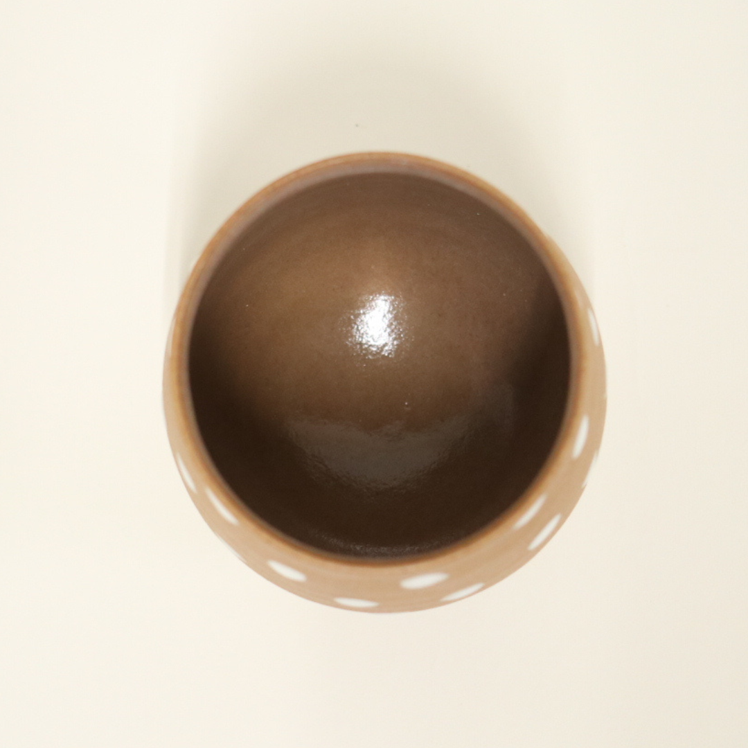 【越前焼】丸みフォルムの湯呑み d