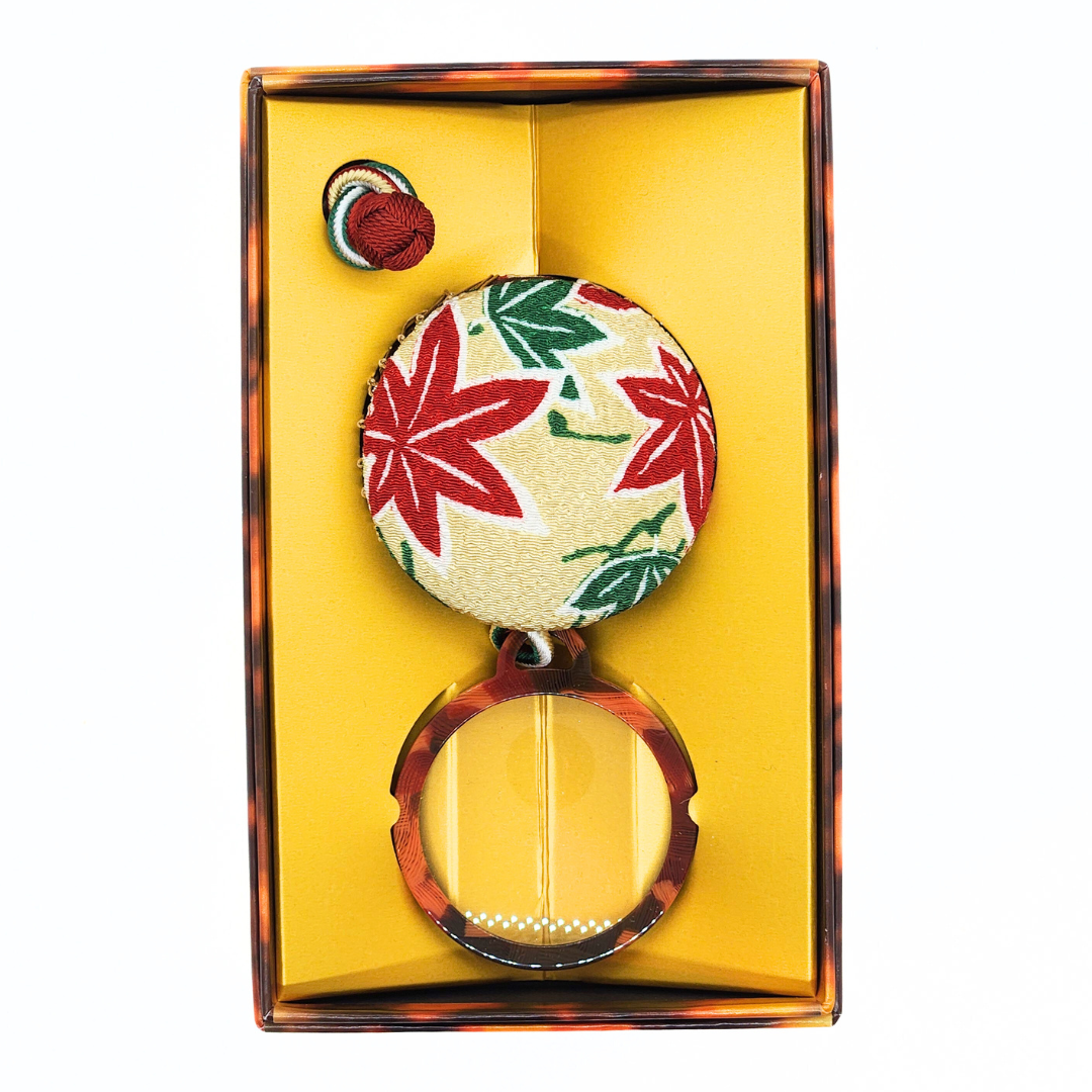 おでかけルーペ 楓×生成り