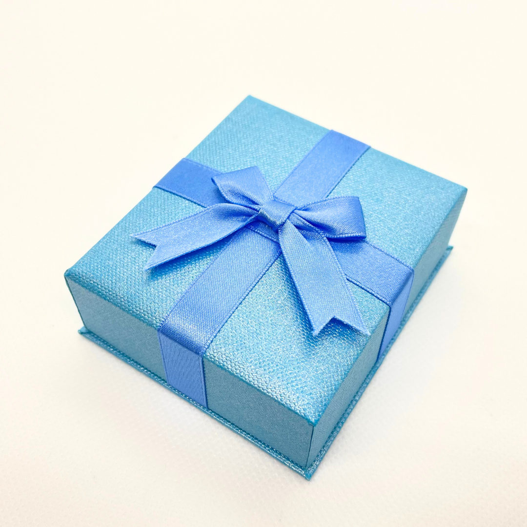 5粒のナチュラルブルーパール イヤリング