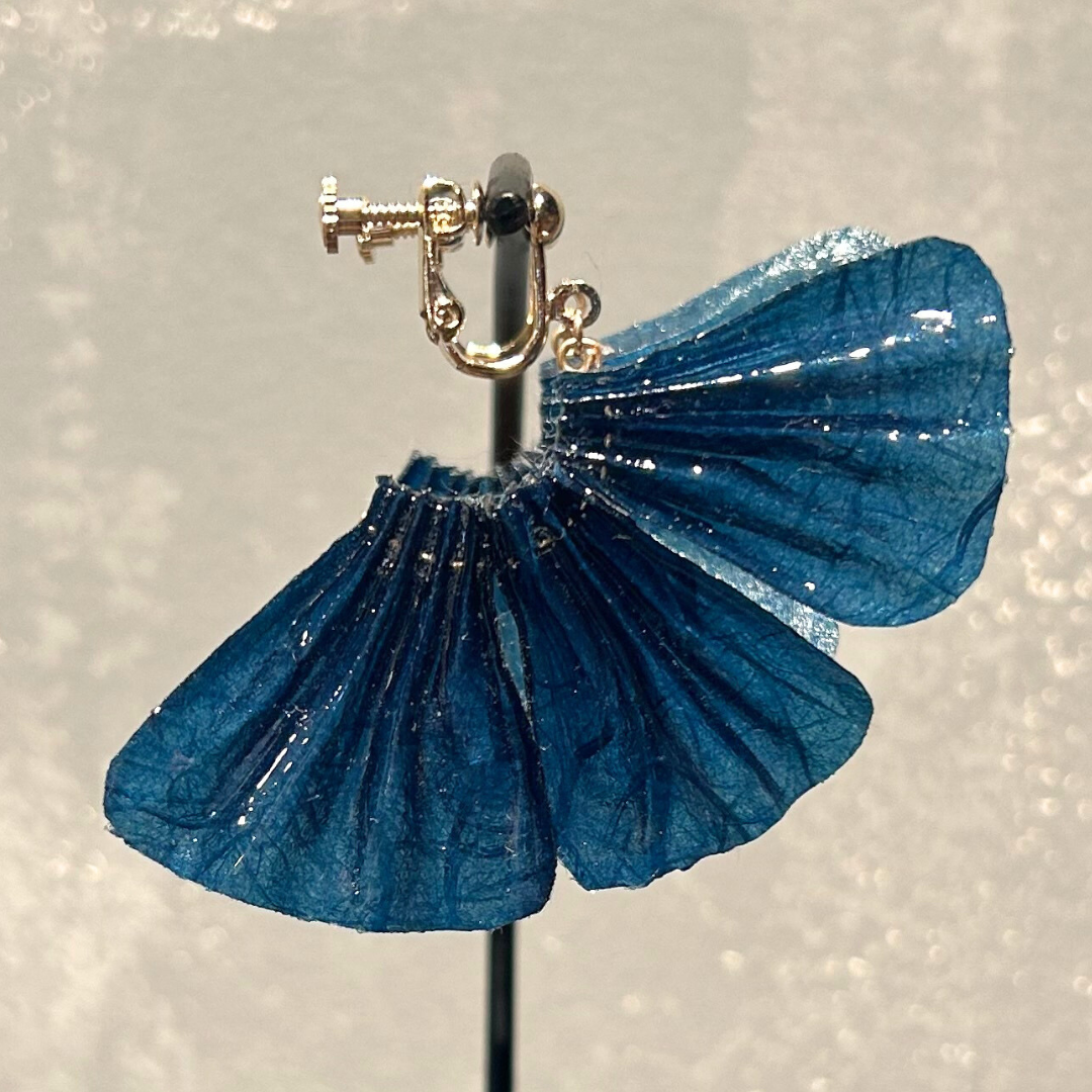 【二俣和紙】舞 イヤリング Blue