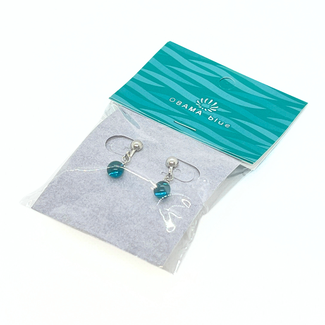 OBAMA blue イヤリング 青