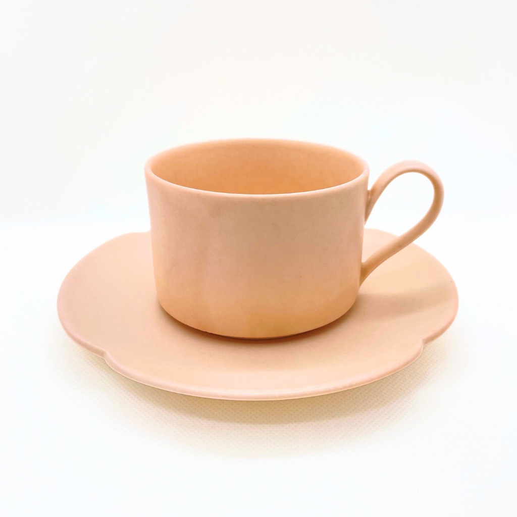 クローバー カップ＆ソーサー マットピンク