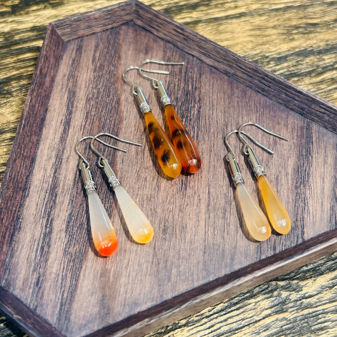 【若狭めのう細工】 SHIZUKUピアス