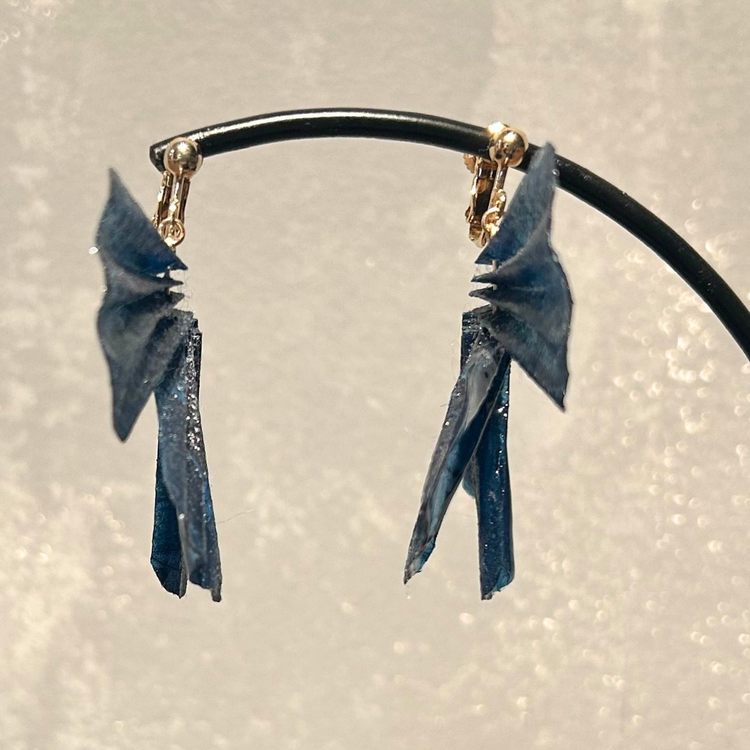 【二俣和紙】舞 イヤリング Blue