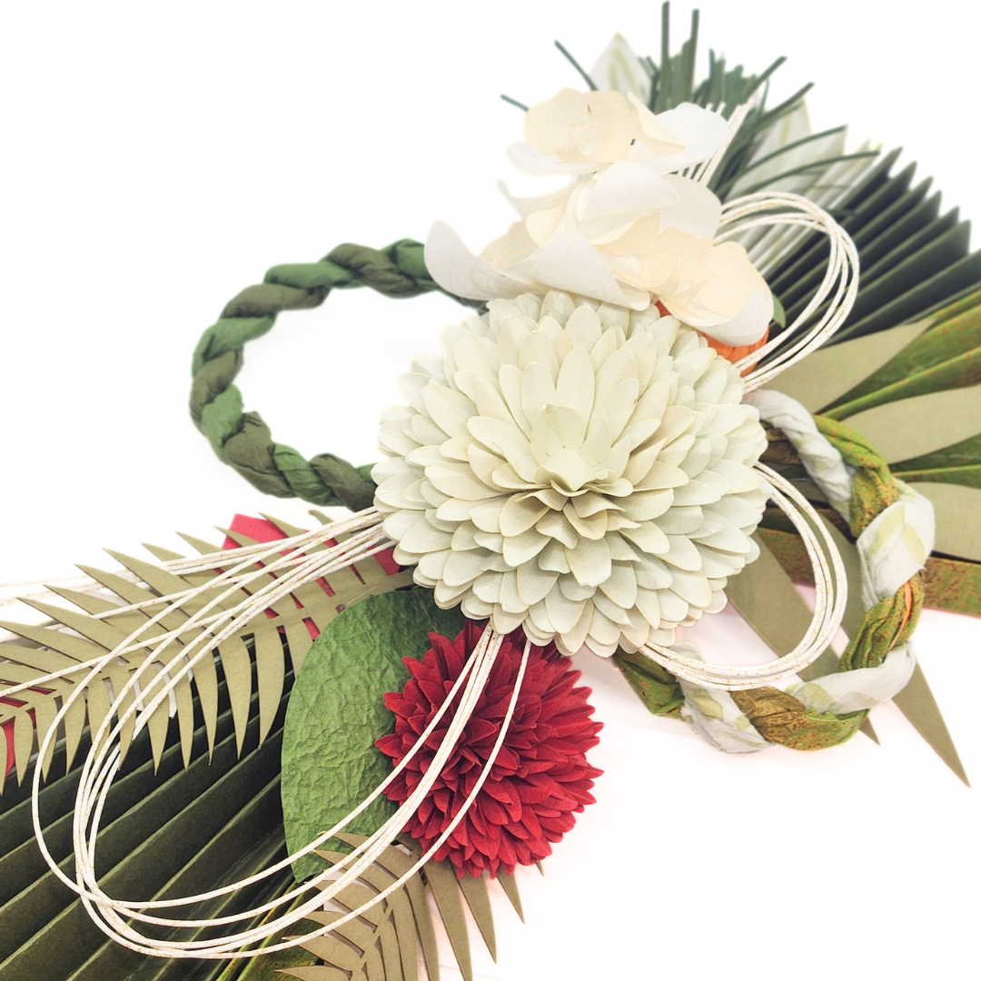 【越前和紙】お正月飾り 扇-若竹-