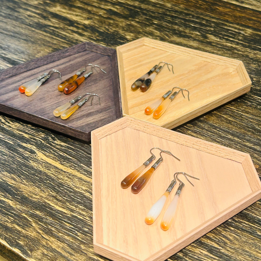 【若狭めのう細工】 SHIZUKUピアス